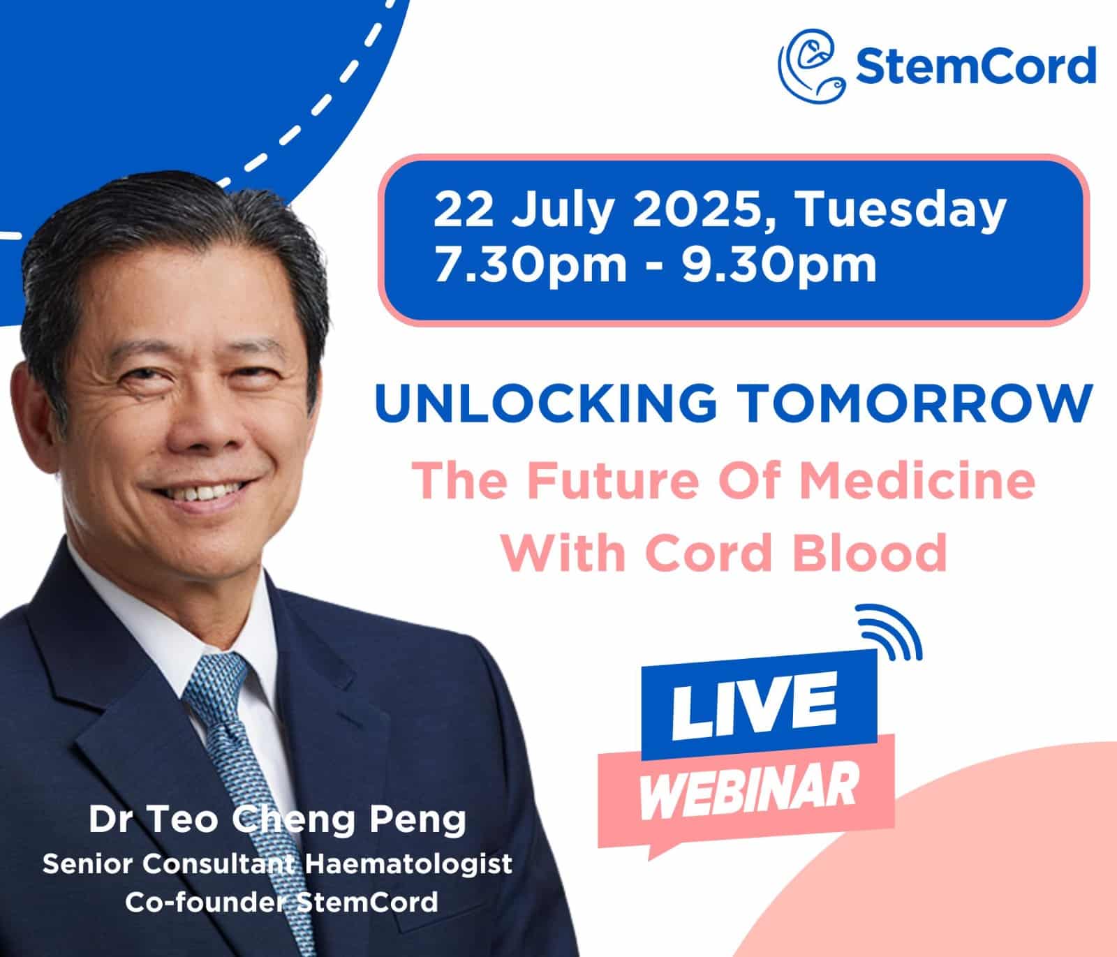 The future of medicine with cord blood - live webinar